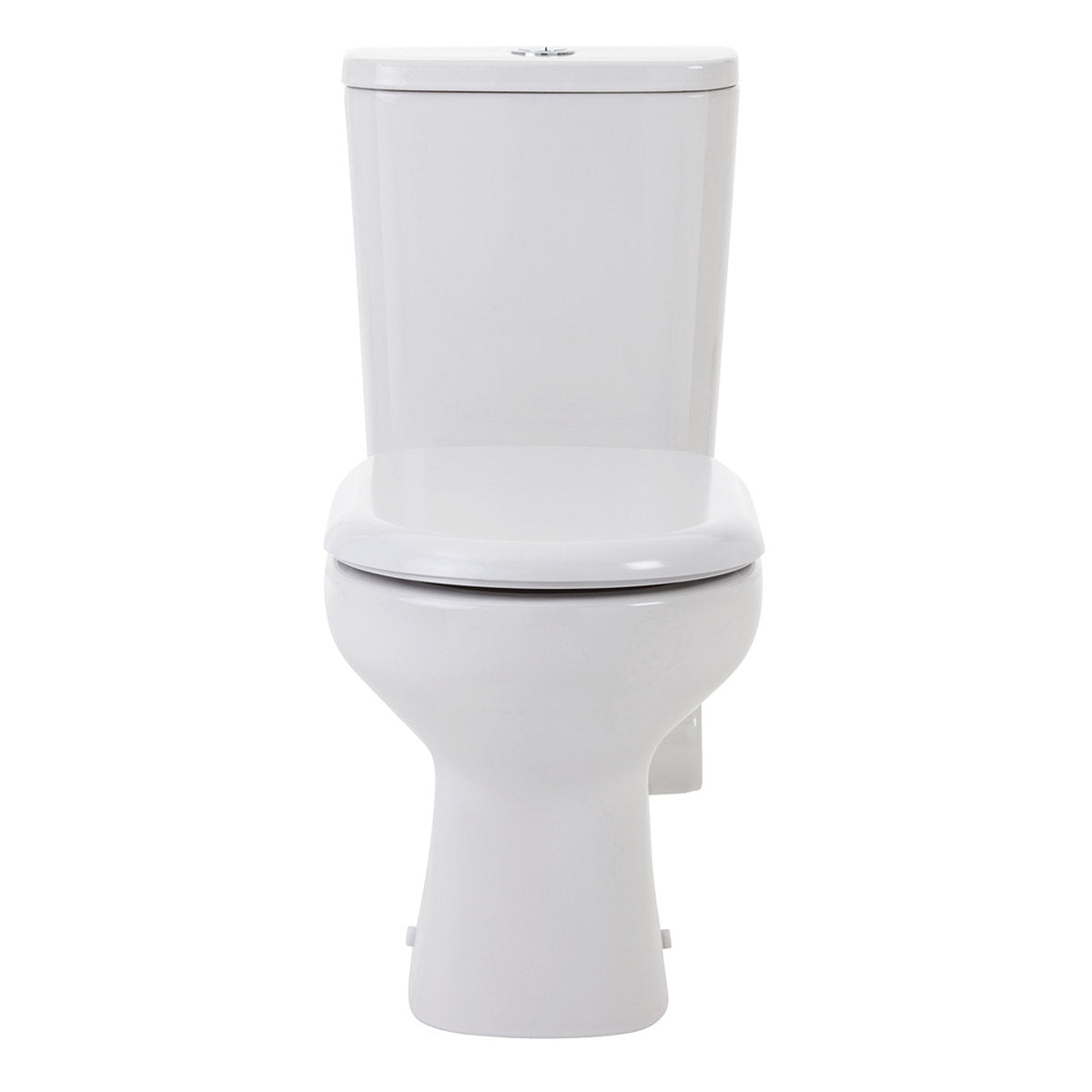 Fienza Petra Close-Coupled Toilet Suite, Right Skew Trap, Gloss White