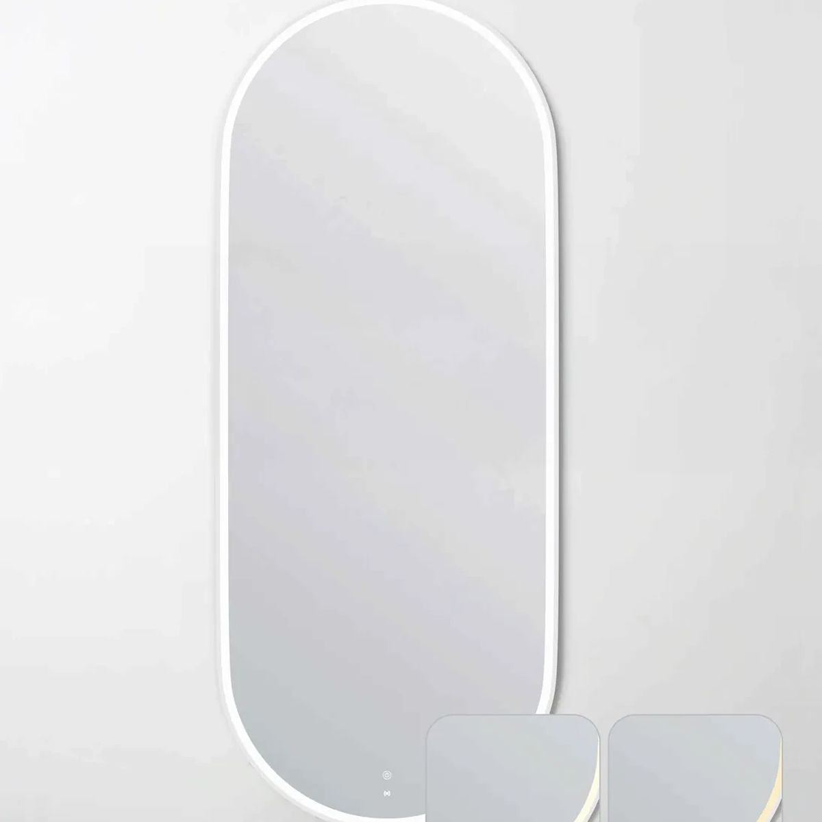 Otti LED Noosa 1800(W)x750(H) White Metal Frame Mirror