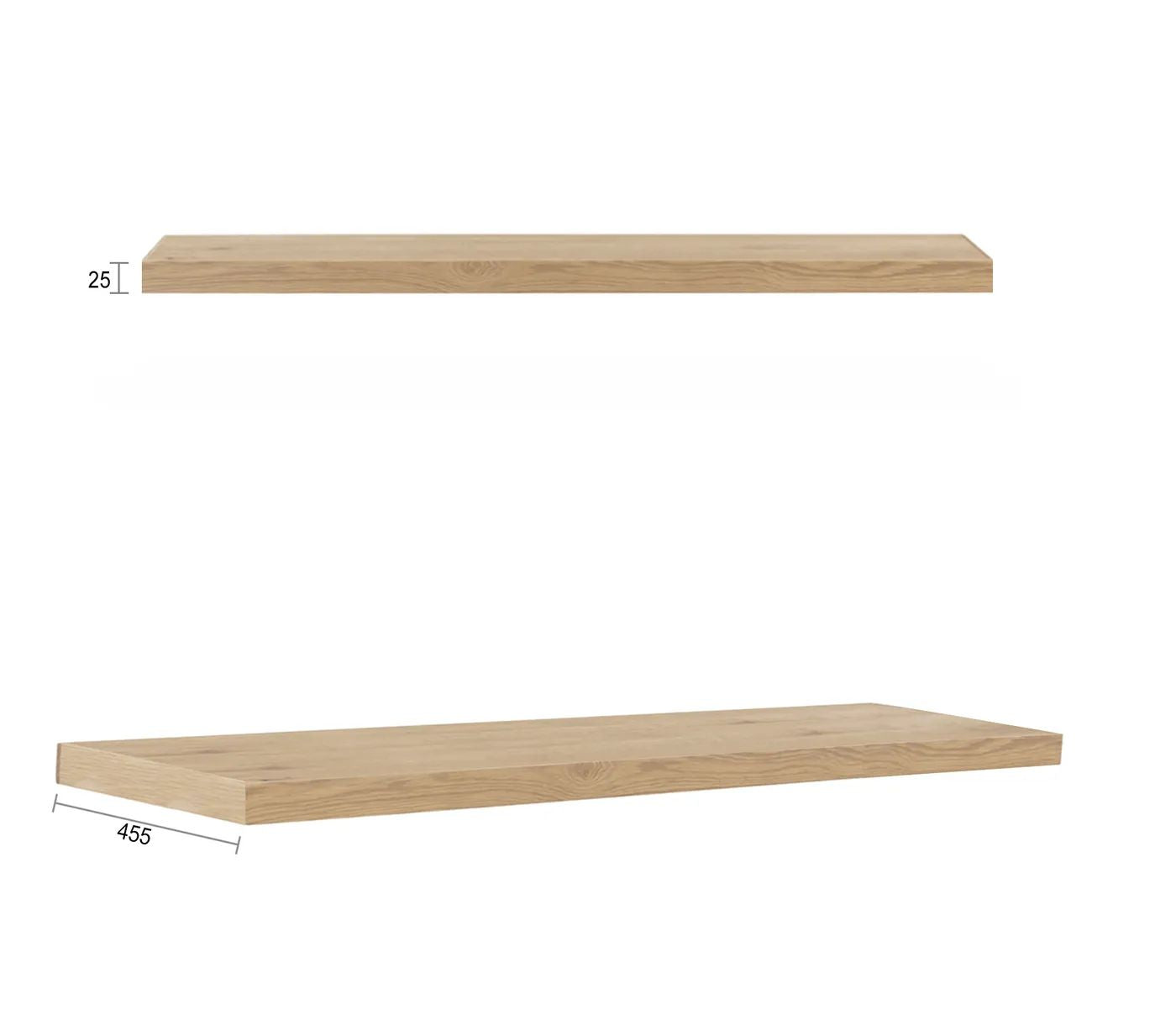 Otti Byron Leg With Shelf 1500mm (Leg Only) - Natural Oak
