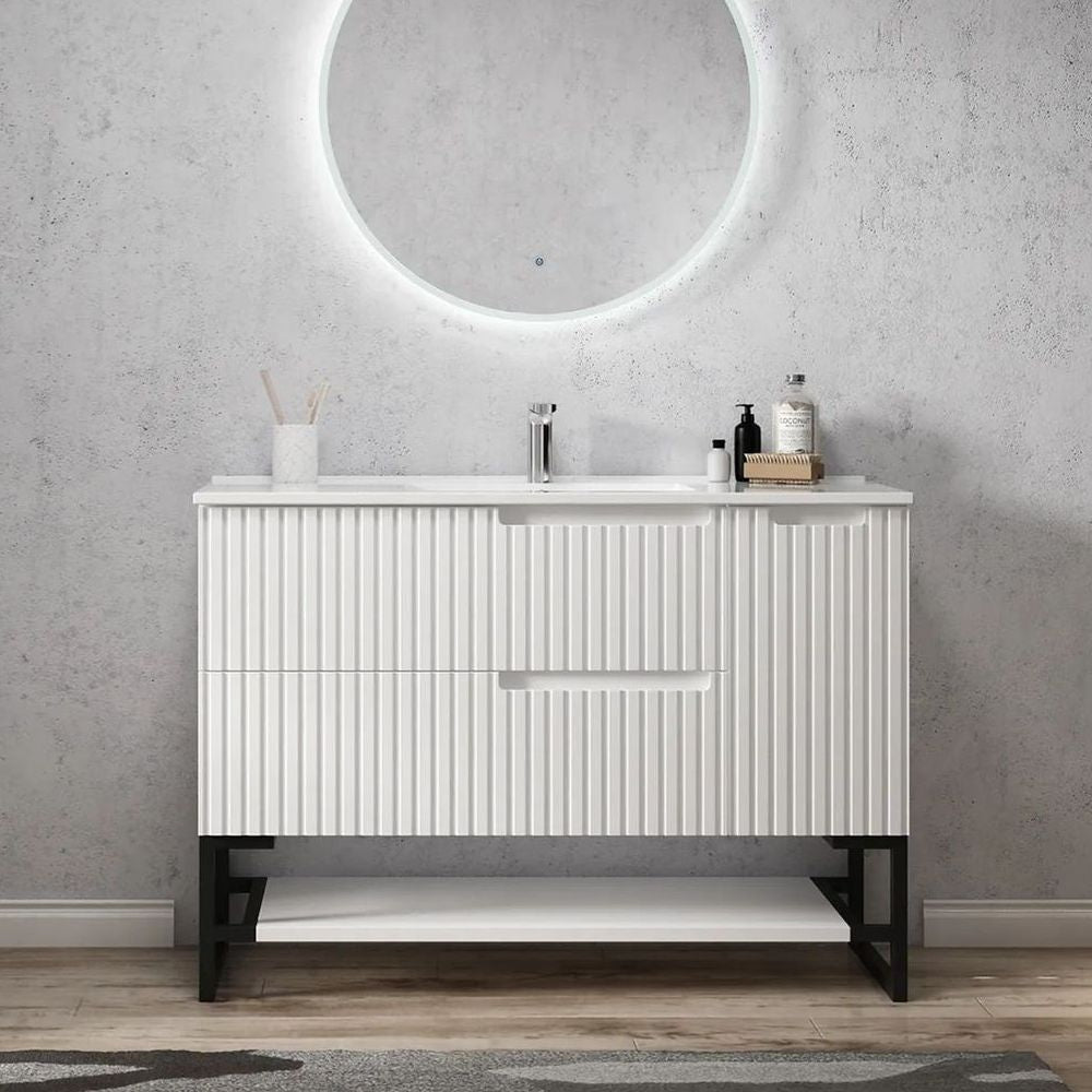 Otti Leg Noosa 1200X450 Matte White - (Leg Only)