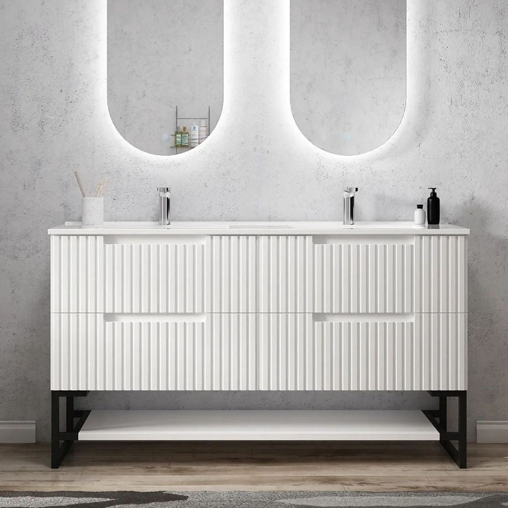 Otti Leg Noosa 1500X450 Matte White - (Leg Only)