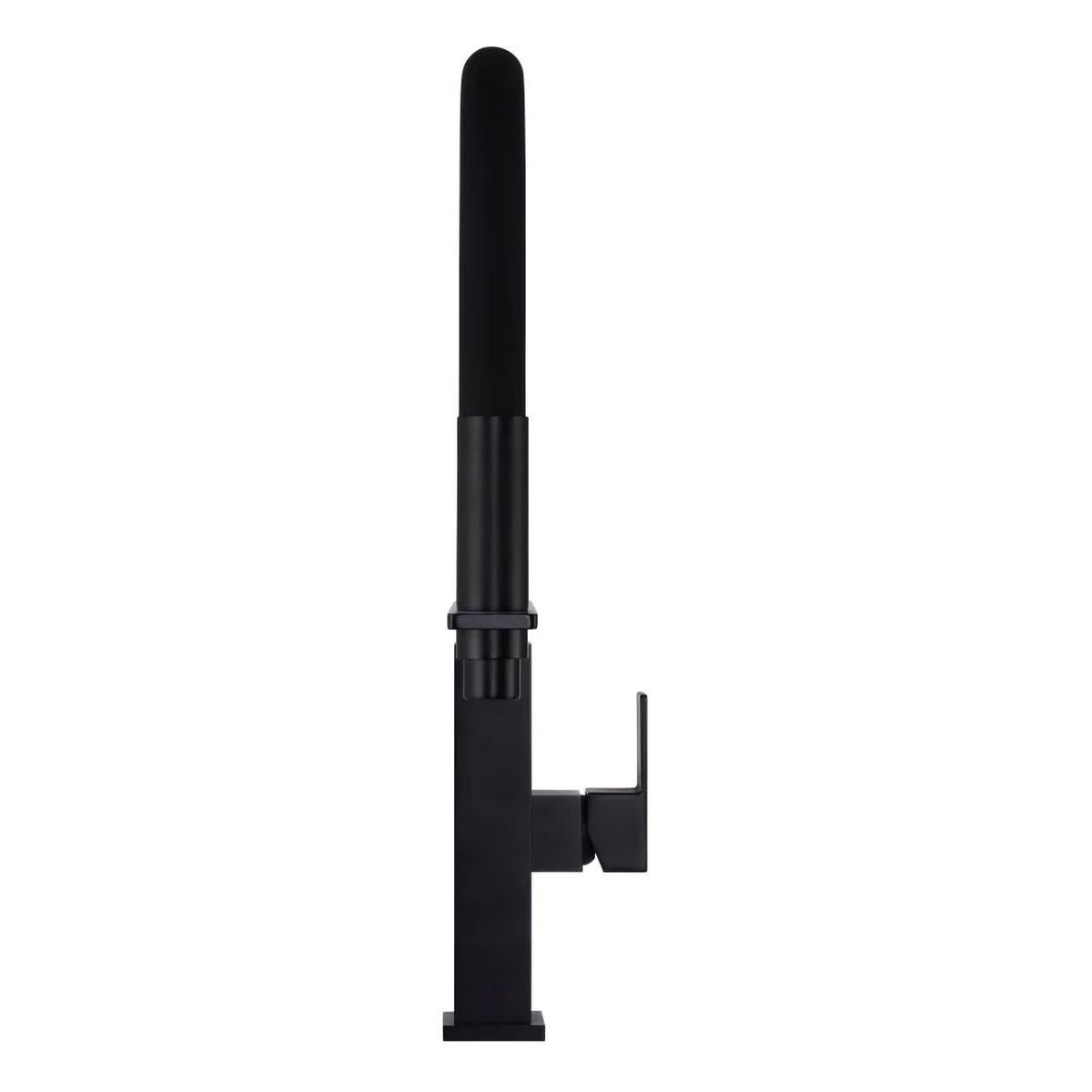 Square Flexible Kitchen Mixer Tap Matte Black