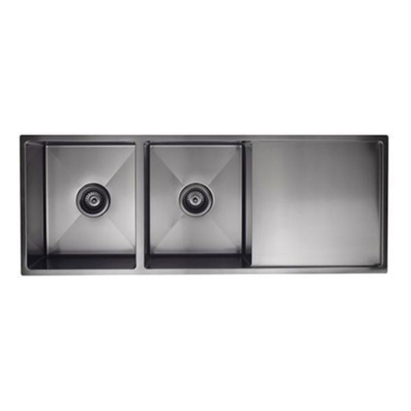 Meir Kitchen Sink Double Bowl & Drainboard 1160 x 440, Shadow