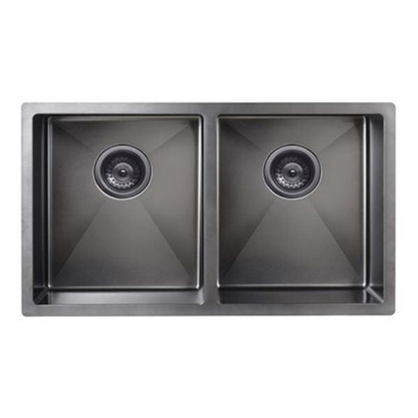 Meir Kitchen Sink Double Bowl 760 x 440, Shadow
