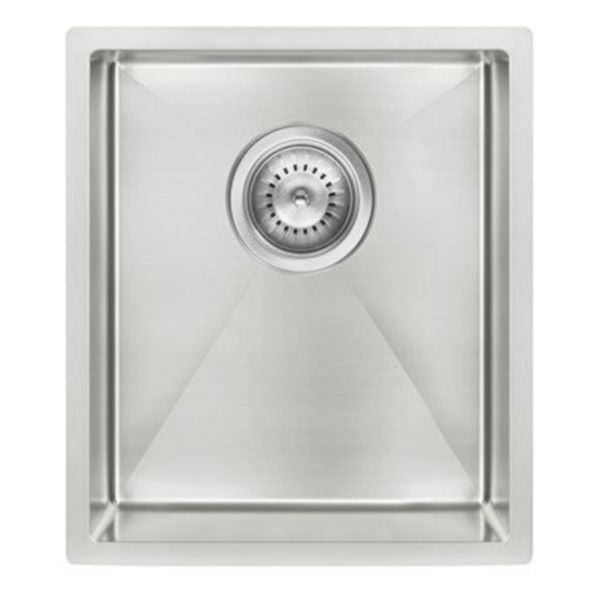 Meir Kitchen Sink Single Bowl 380 x 440, Brushed Nickel