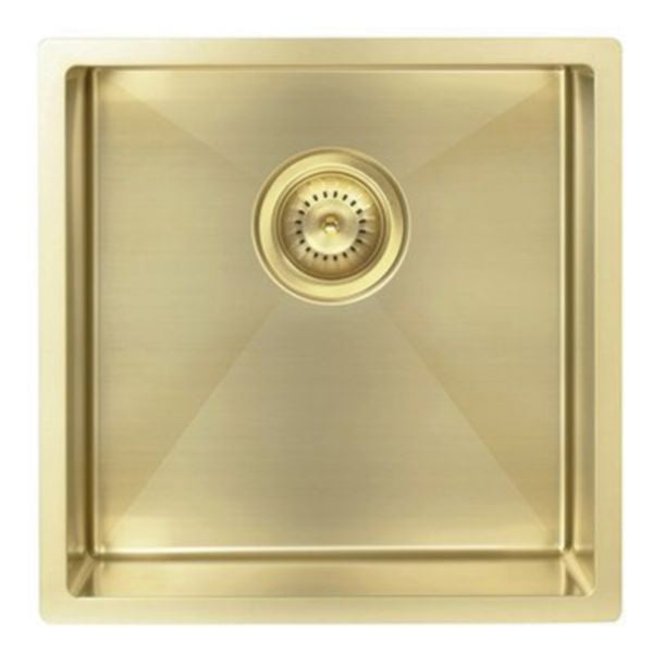 Meir Kitchen Sink Single Bowl 450 x 450, Tiger Bronze