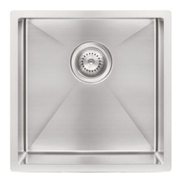 Meir Kitchen Sink Single Bowl 450 x 450, Brushed Nickel