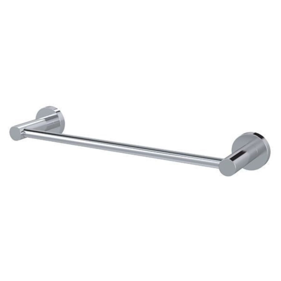 Meir Round Single Towel Rail 300mm, Polished Chrome