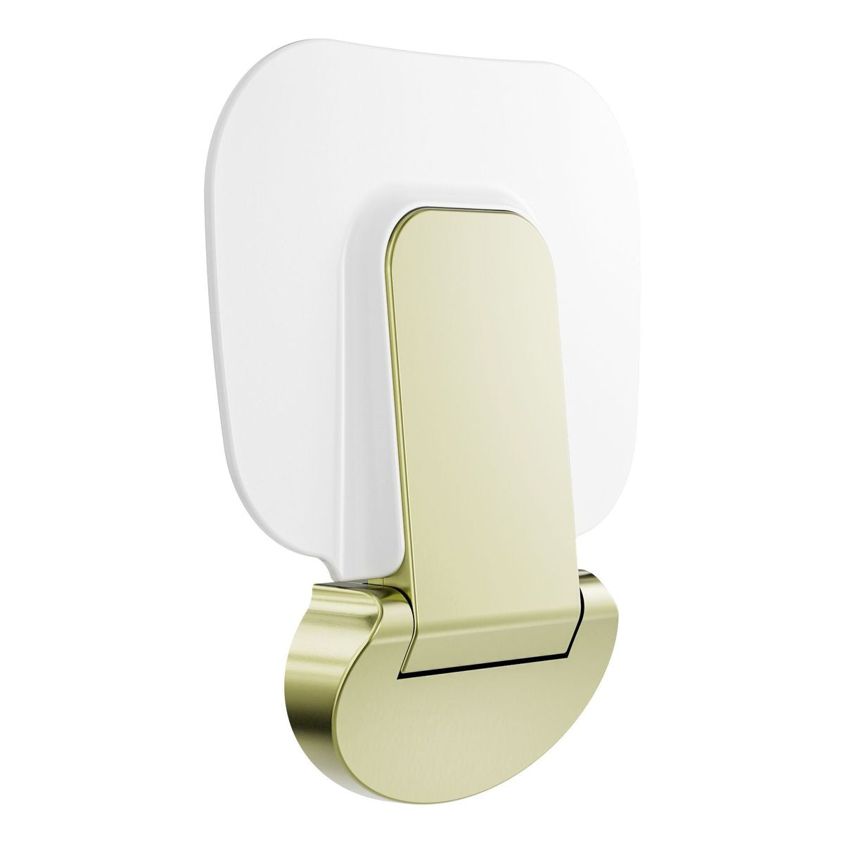 Nero Mecca Care Shower Seat 400×330mm Brushed Gold