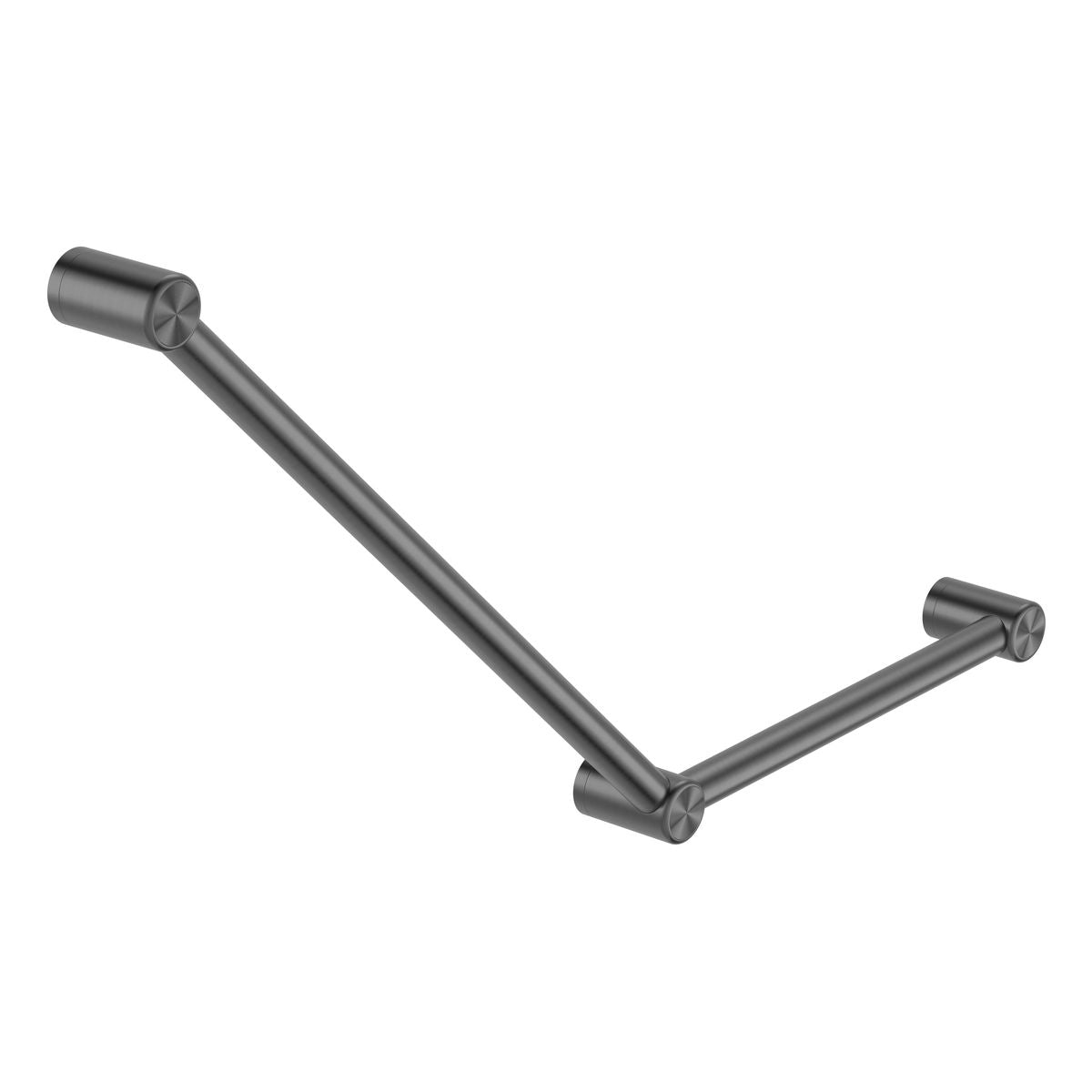 Nero Mecca Care 32mm Ambulant Toilet Grab Rail 45 Degree 750X450mm Gun Metal