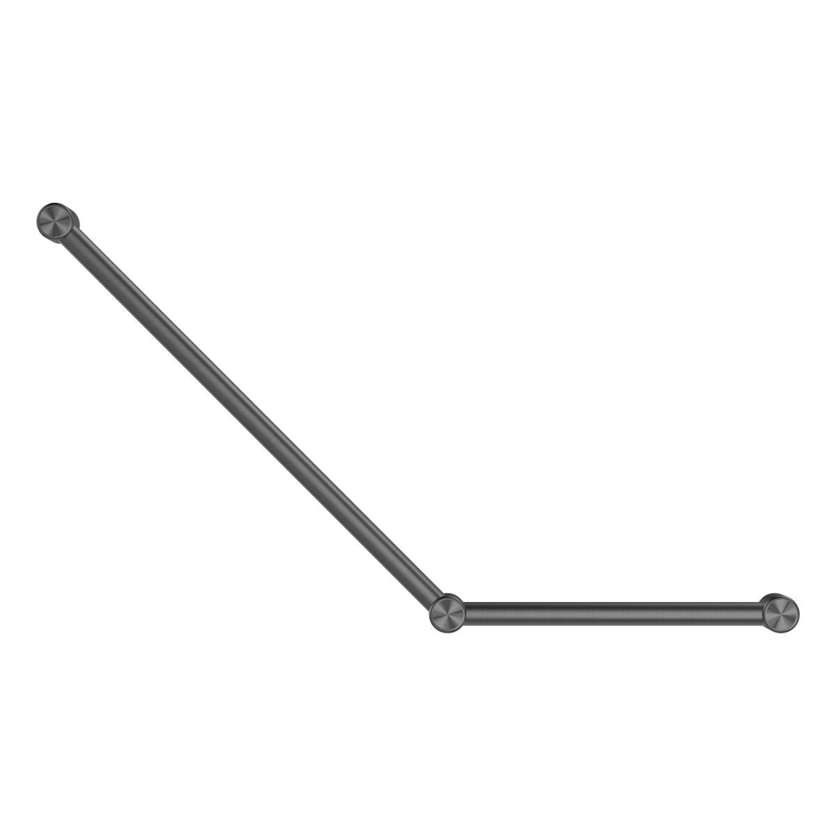 Nero Mecca Care 32mm Ambulant Toilet Grab Rail 45 Degree 750X450mm Gun Metal