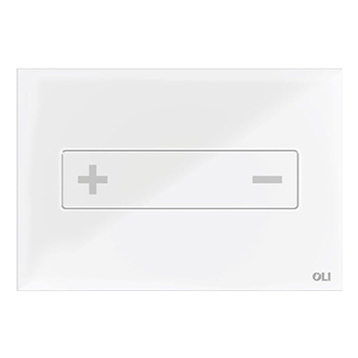 Studio Bagno Oceania Mechanical Flush Button, Glass-White