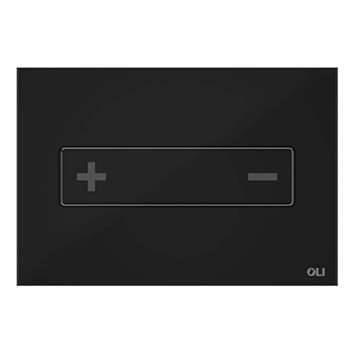 Studio Bagno Oceania Mechanical Flush Button, Glass-Black