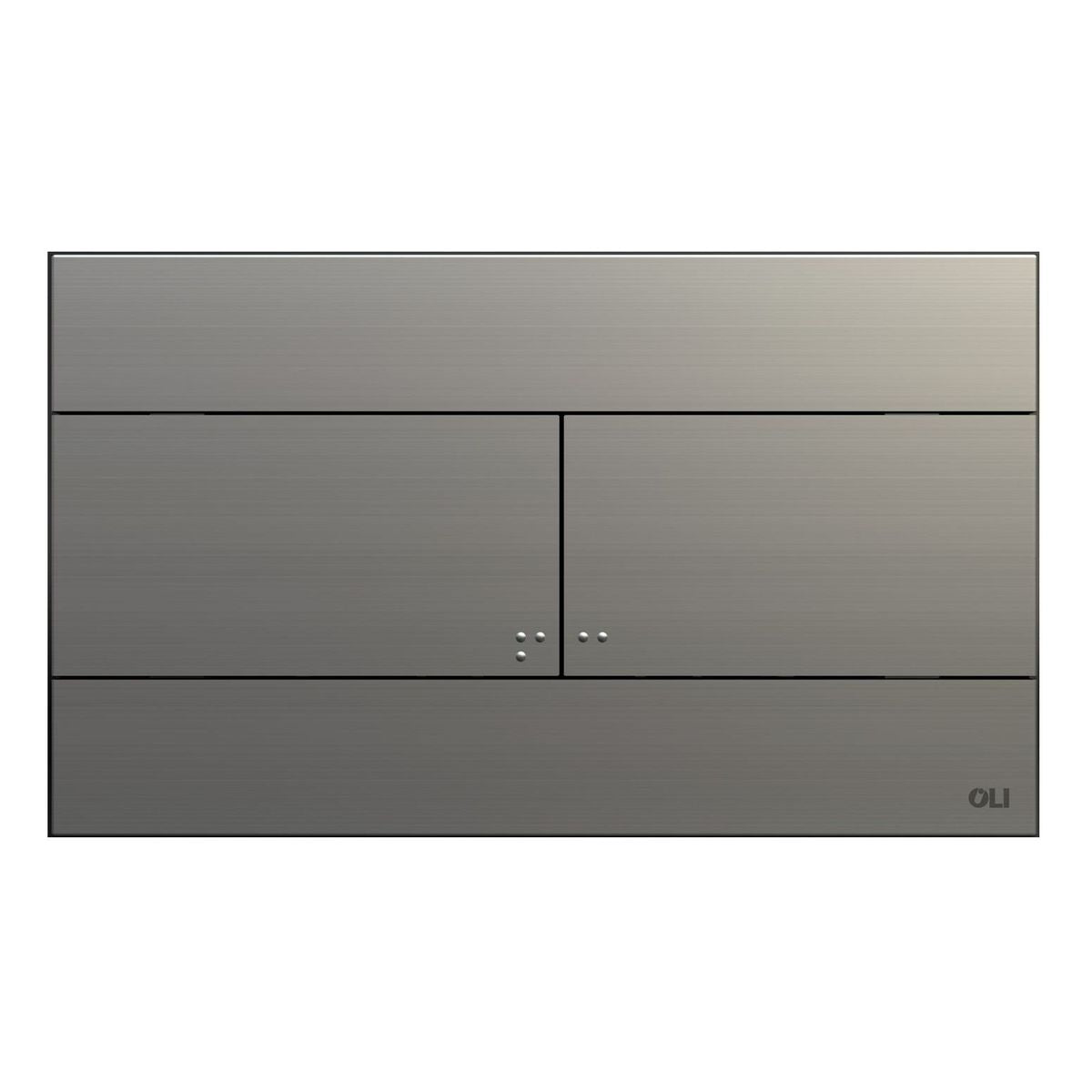 Studio Bagno Slim Flush Button, Brushed Stainless Steel
