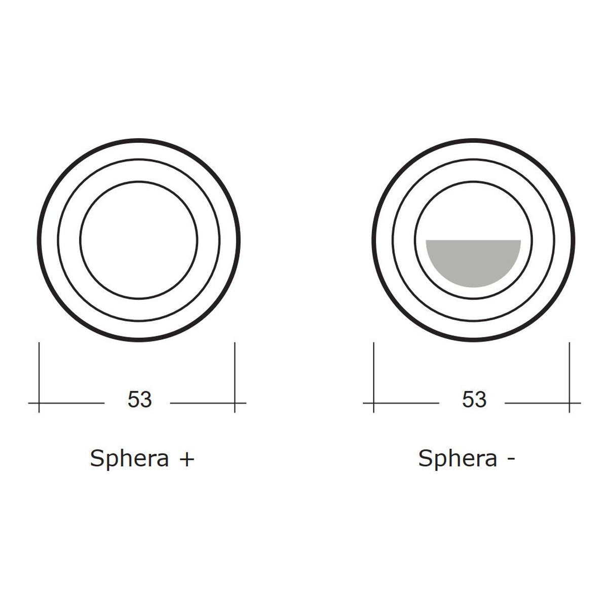 Studio Bagno Sphera Flush Button-, Polished Chrome