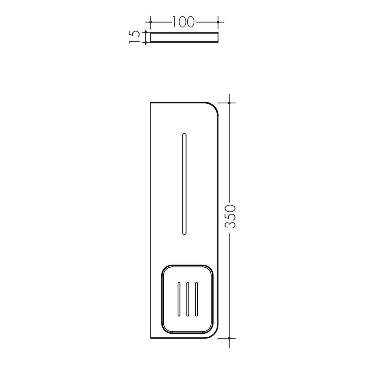 Studio Bagno Pop Shelf - Brushed Nickel
