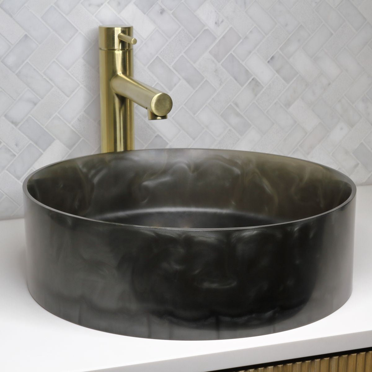 The Basin Lab Pearl 360 Coliseum Basin, Double Onyx