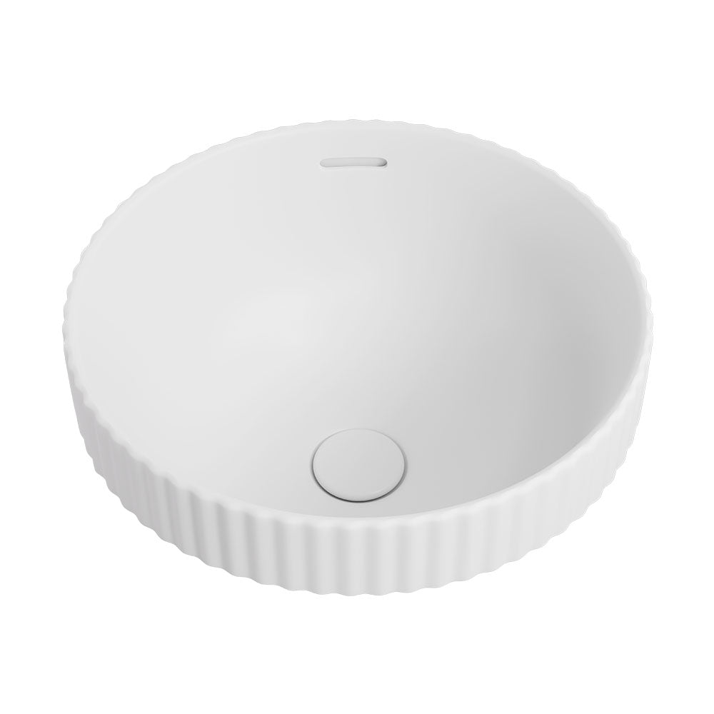 Fienza Eleanor Round Semi-Inset Basin, Matte White