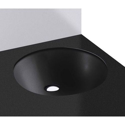Studio Bagno Sotto Oval Matte Black Undercounter Basin