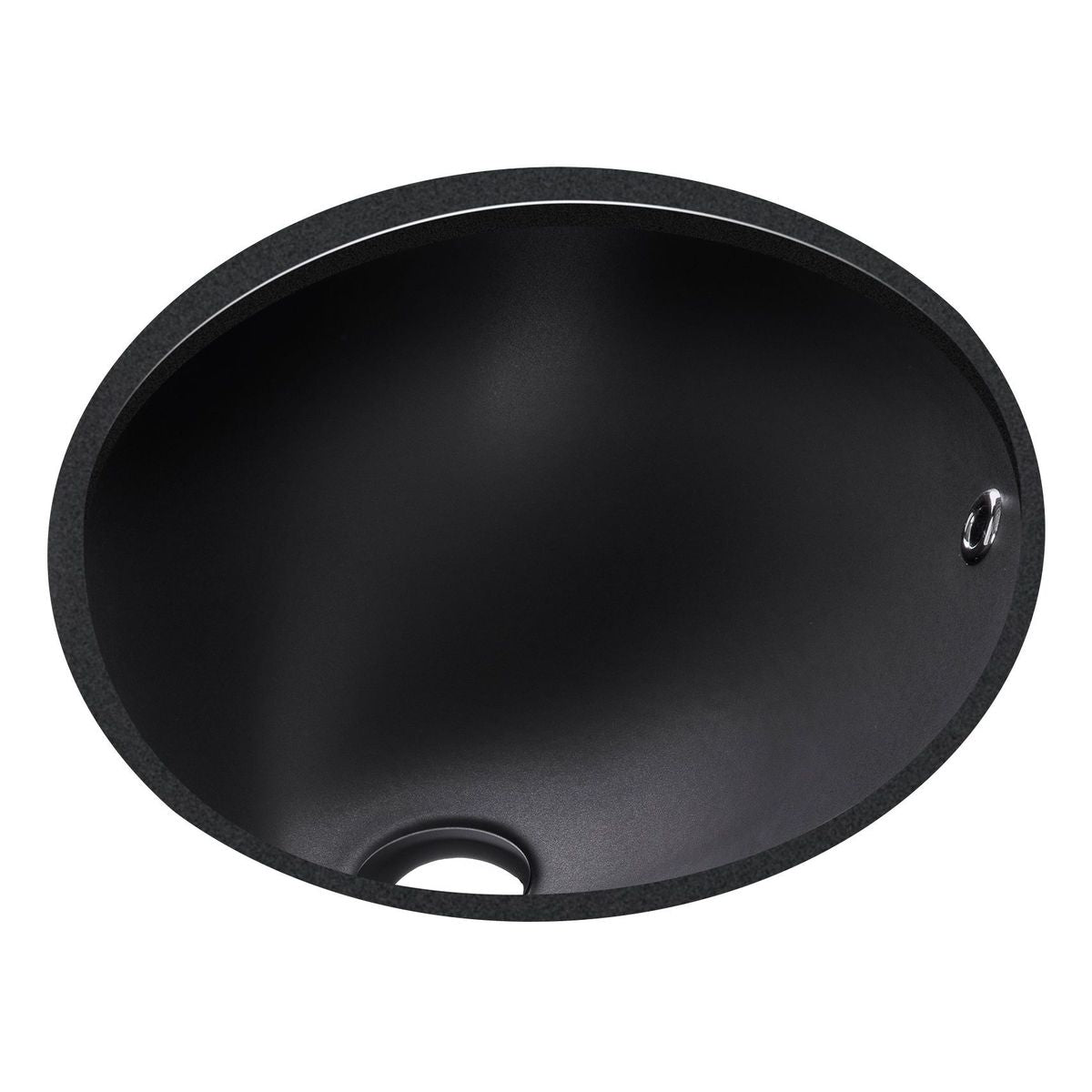Studio Bagno Sotto Oval Gloss Black Undercounter Basin
