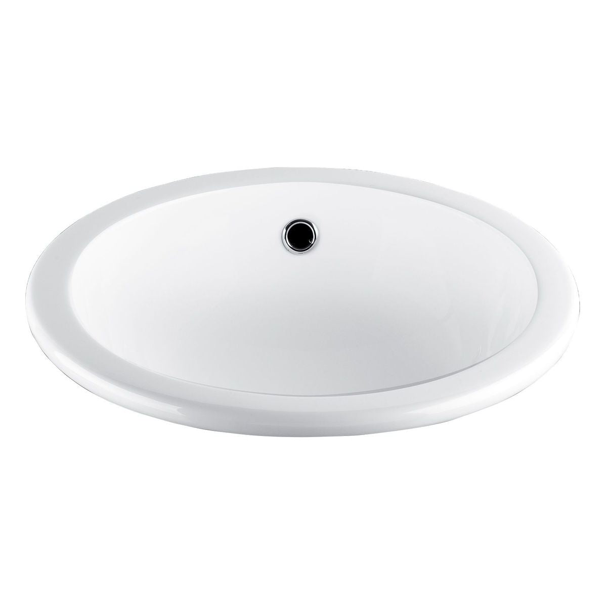 Studio Bagno Tris Inset Basin - No Taphole, Matte White