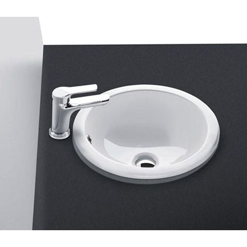 Studio Bagno Tris Inset Basin - No Taphole, Matte White