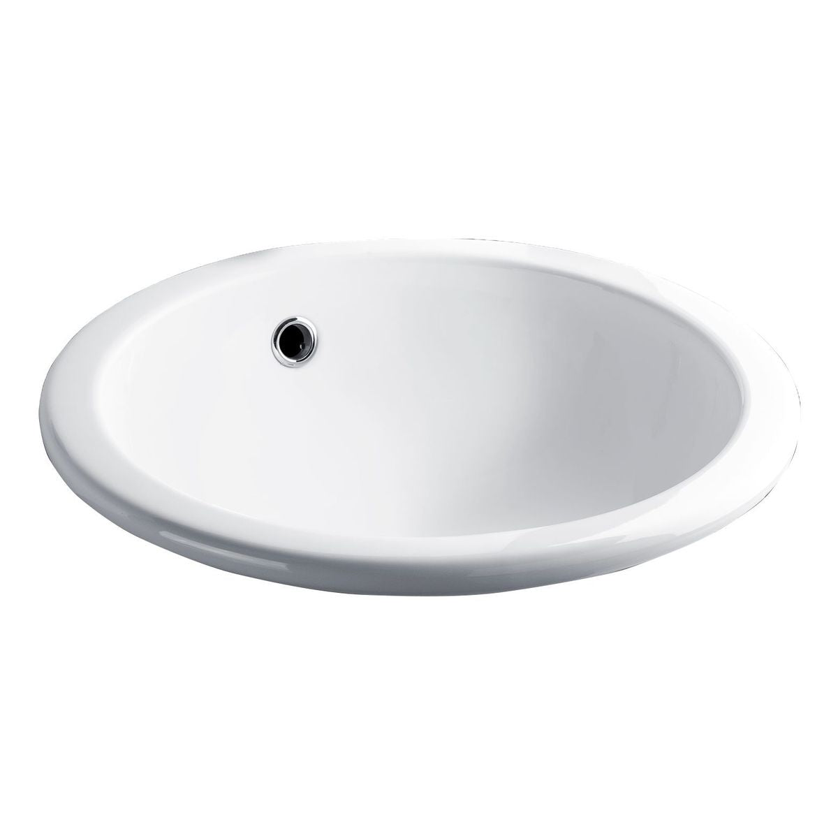 Studio Bagno Tris Inset Basin - No Taphole, Matte White