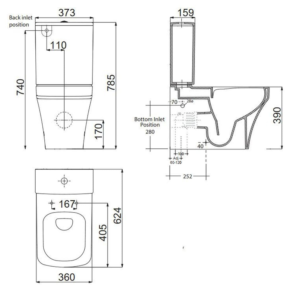 Studio Bagno Verve Rimless Suite Complete