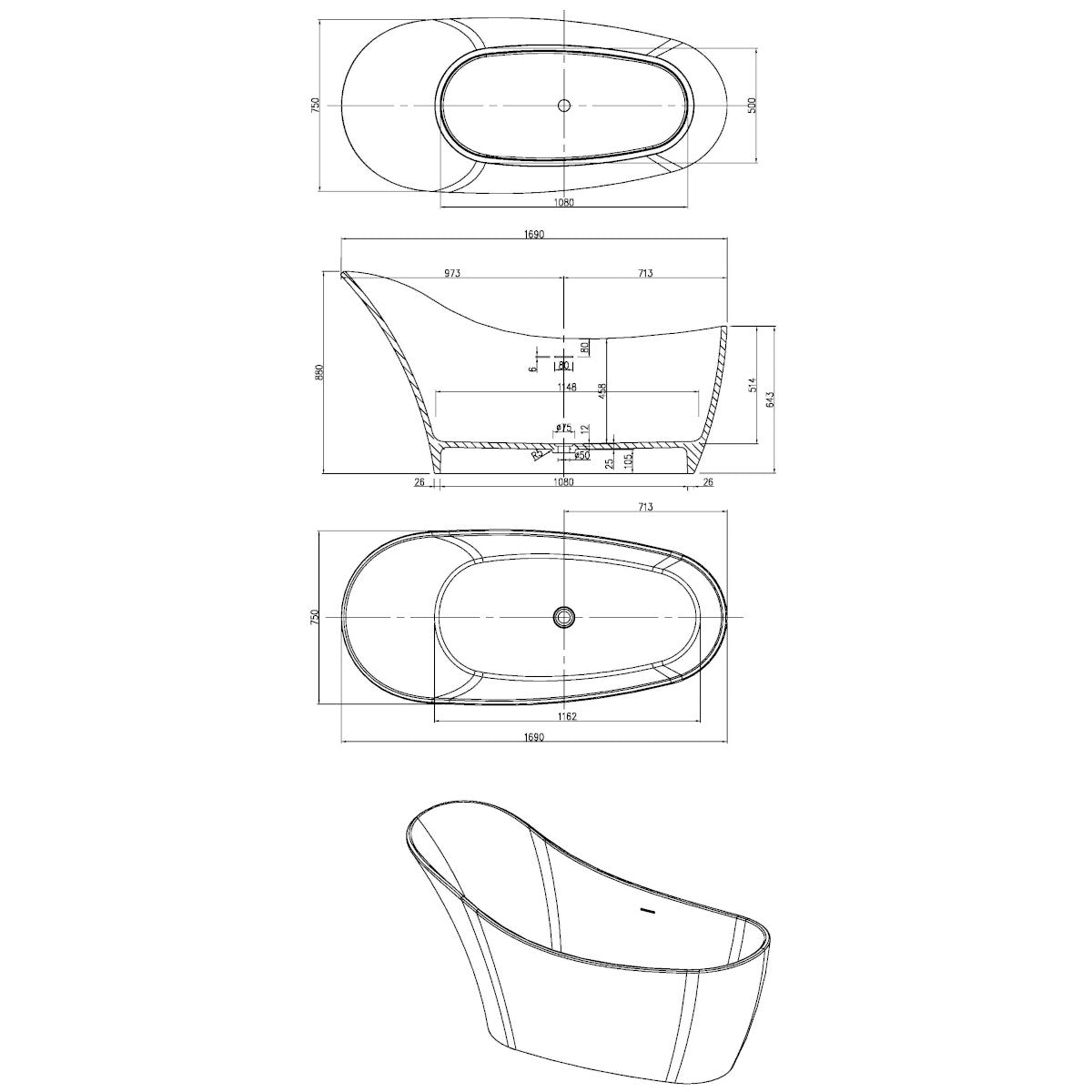 Anna Freestanding Bathtub