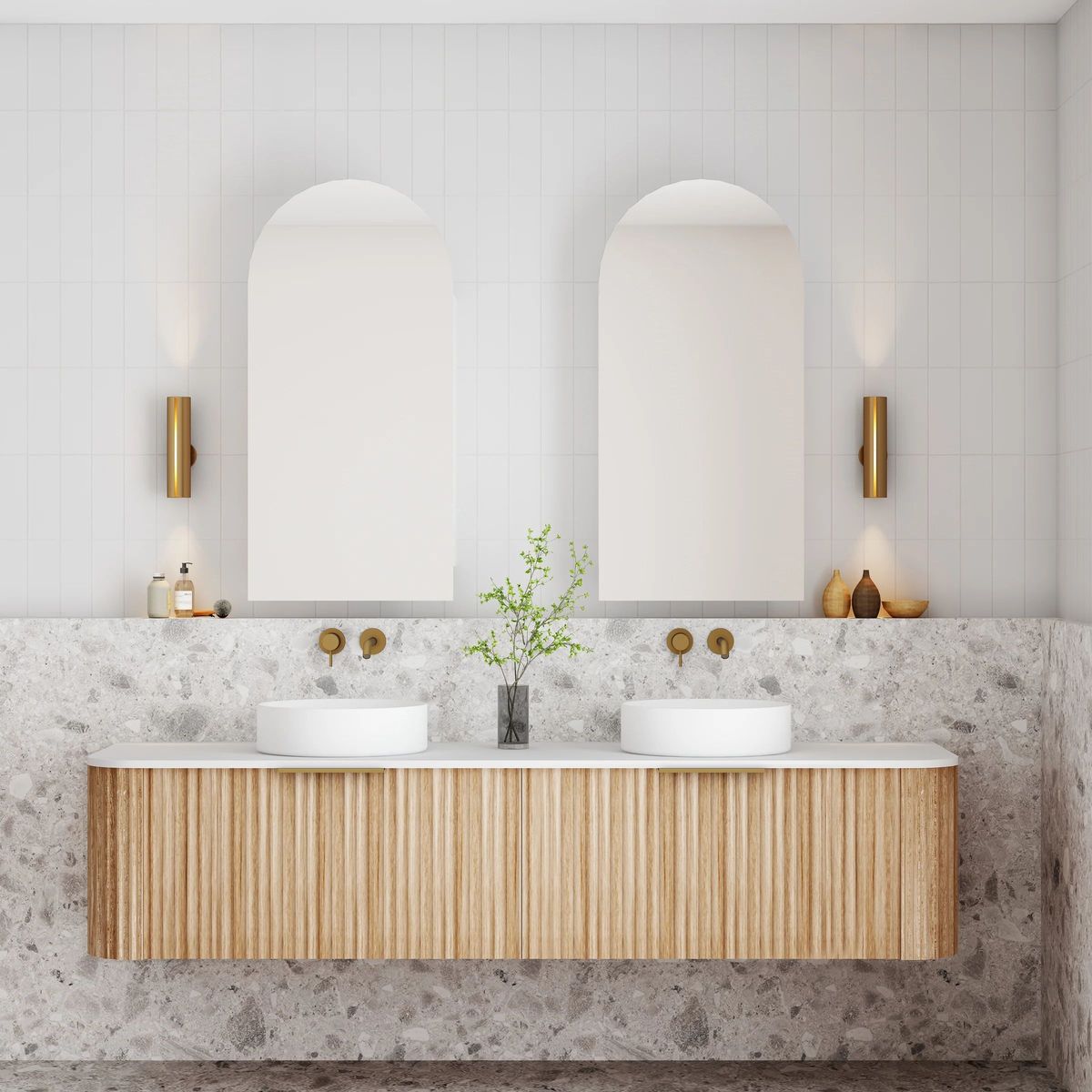 Archied 450x900mm Shaving Cabinet in Matte White - Right Hand Hinge