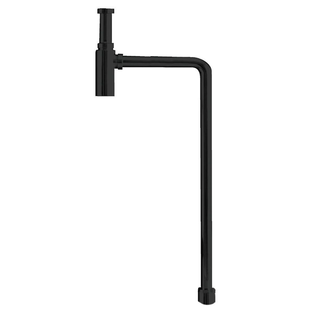 Deluxe Adjustable Bottle S Trap - Matte Black