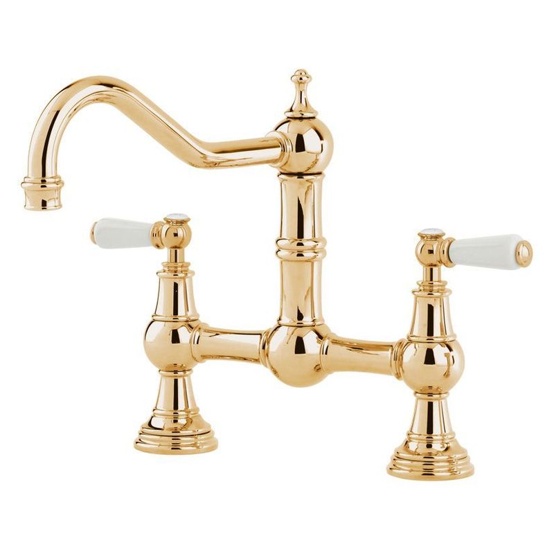 Shaws by Perrin & Rowe Hambleton Kitchen Mixer, Polished Brass