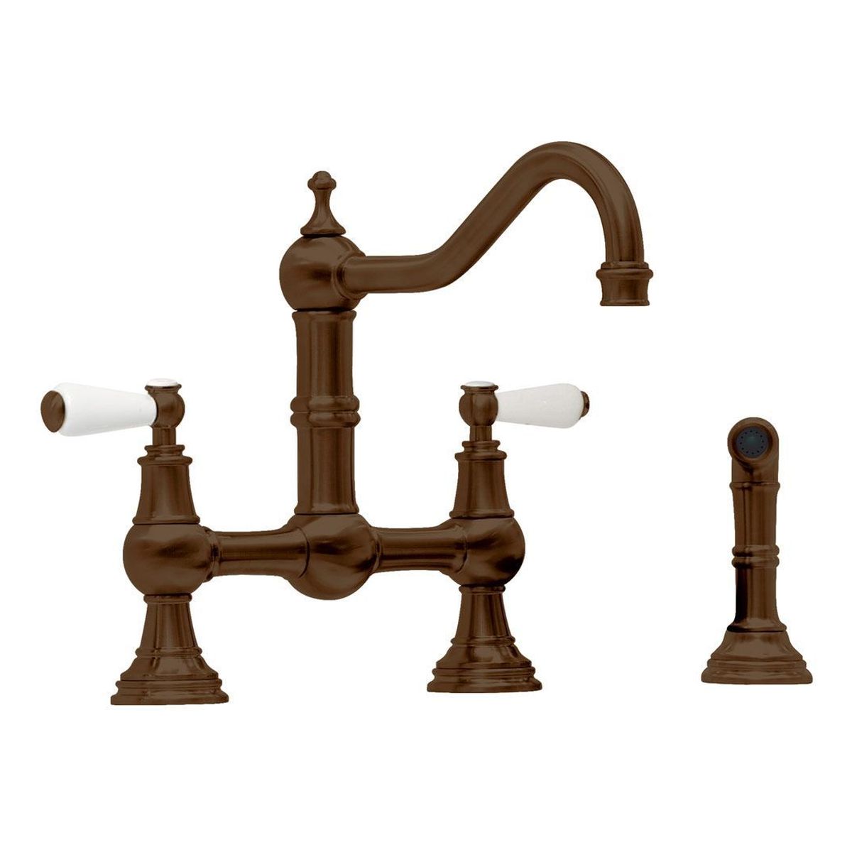 Shaws by Perrin & Rowe Hambleton Kitchen Mixer with Spray Rinse, English Bronze