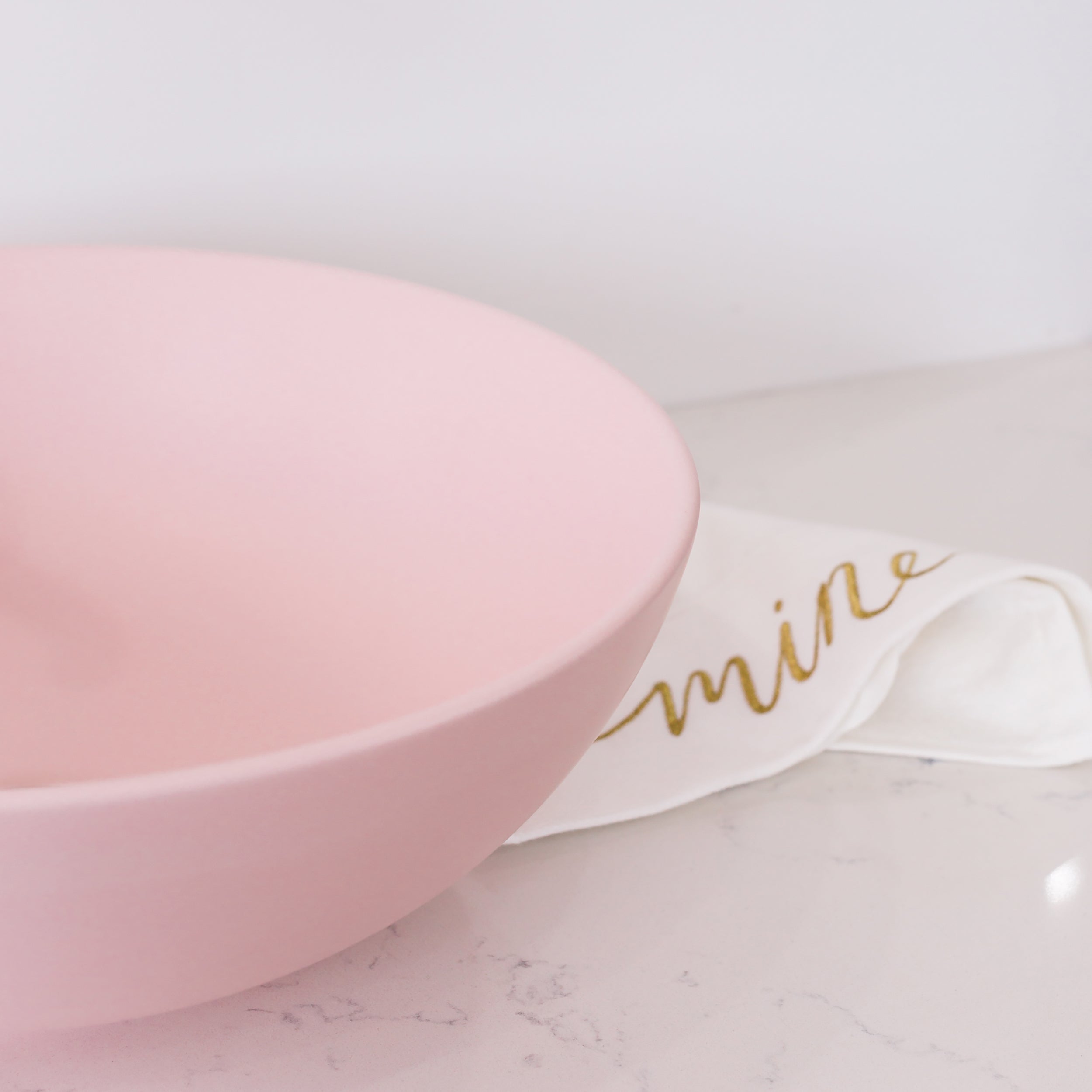 Lunar Above Counter Basin Matte Pink