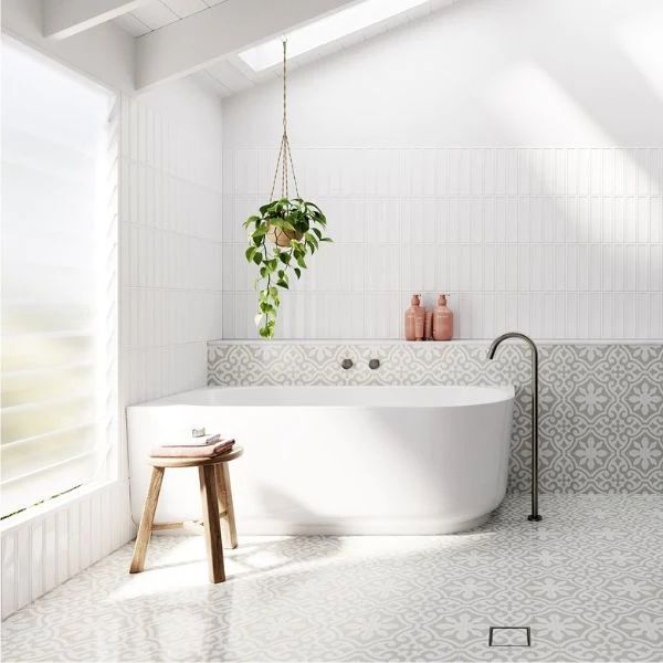 Bao Elegant 1700mm Back to Corner Bath in Matte White - Left Hand