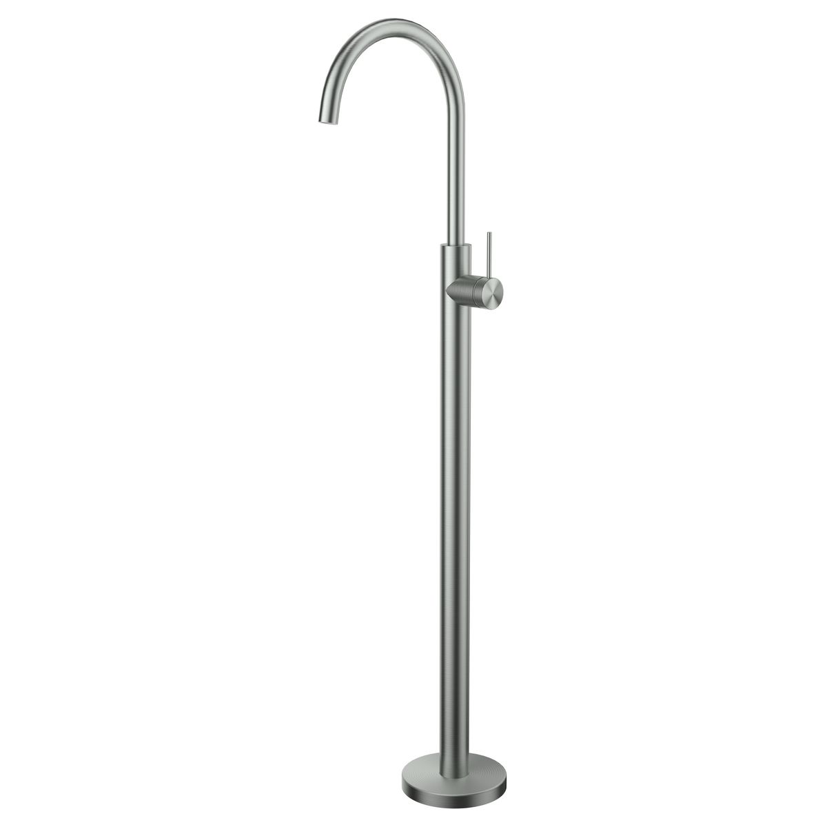 Mica Freestanding Bath Mixer, Brushed Nickel