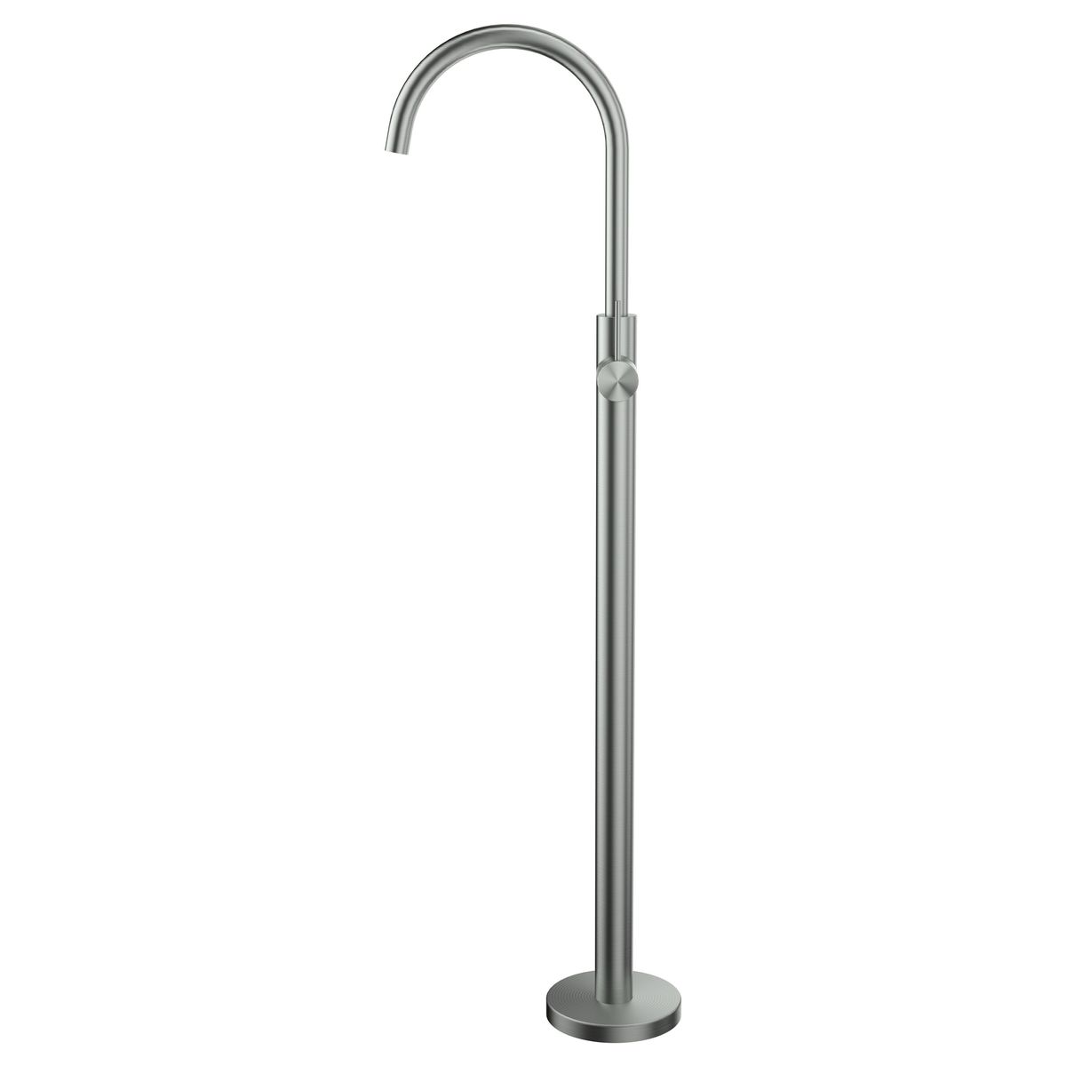 Mica Freestanding Bath Mixer, Brushed Nickel