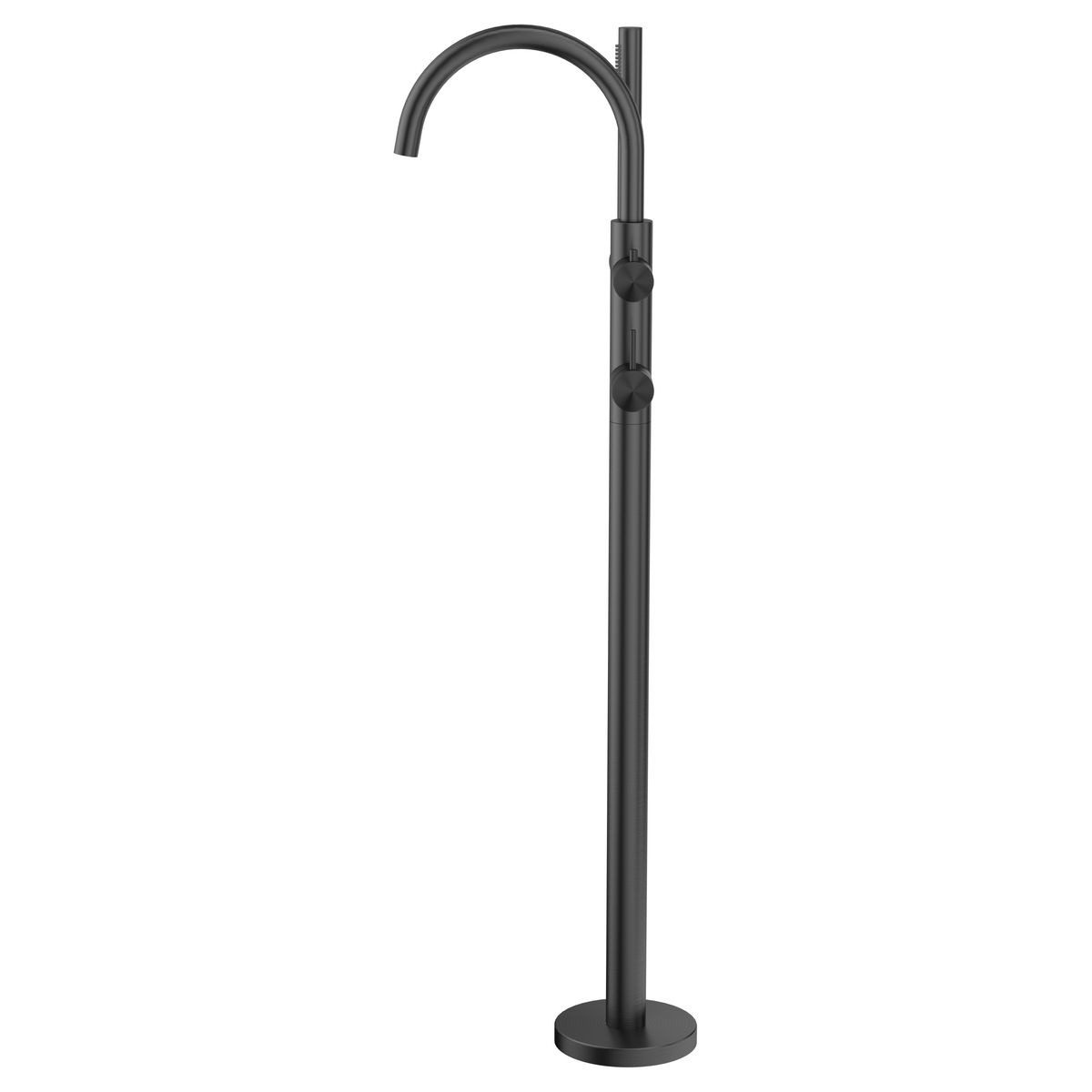 Mica Freestanding Bath Mixer with Hand Shower, Gunmetal