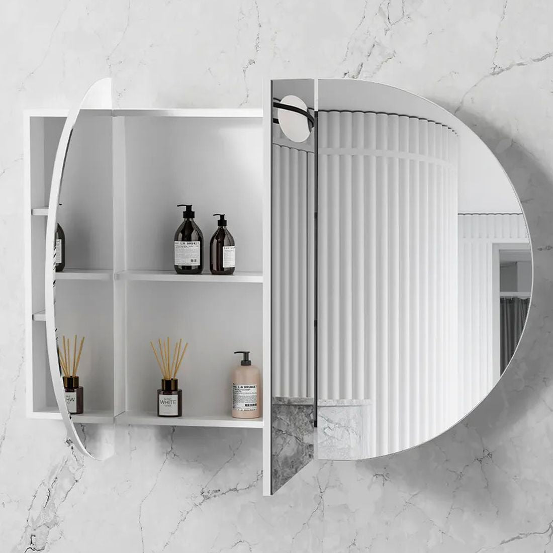 Bondi 1200mm x 750mm Shaving Cabinet - Matte White
