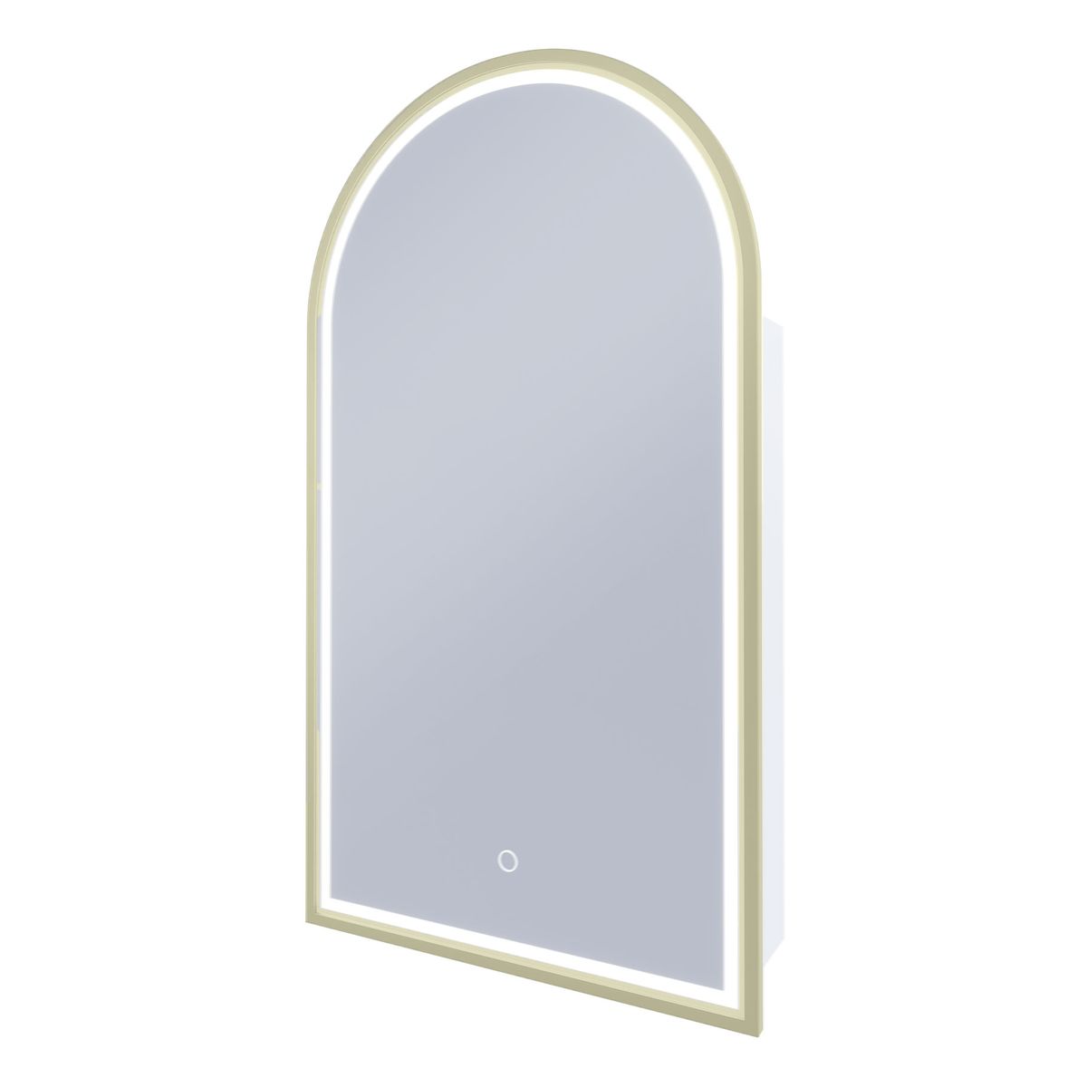 Blanca LED Shaving Cabinet, Baltic Brass