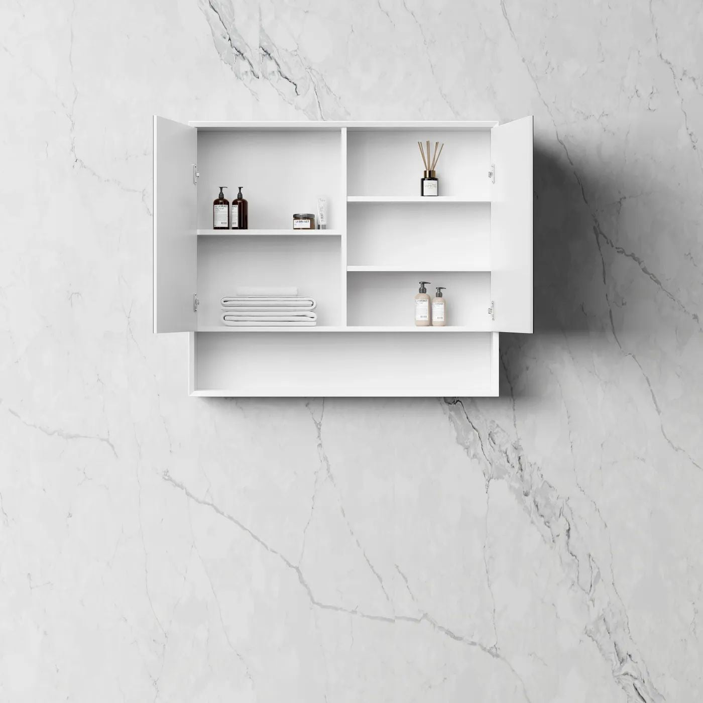 Boston 900 Wall-Hung Shaving Cabinet Matte White