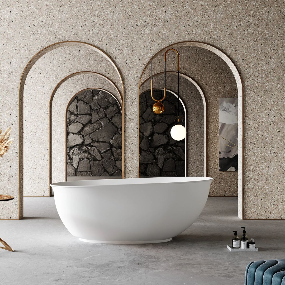 Vita 1500mm High Rise Bathtub Matte White