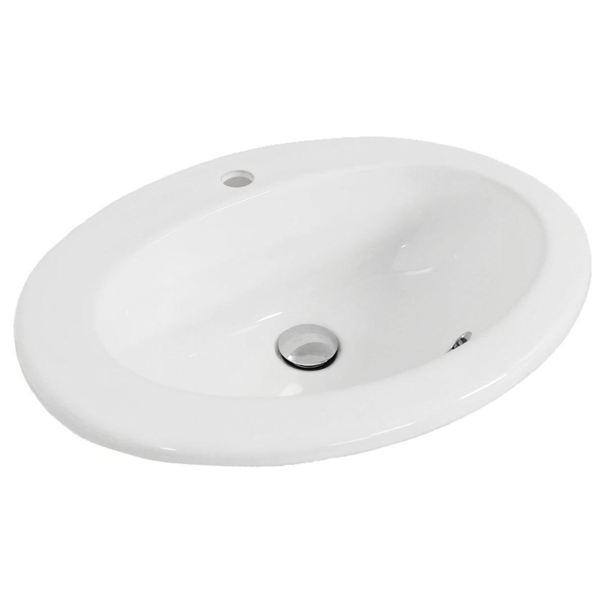 Ova Inset Basin in Gloss White