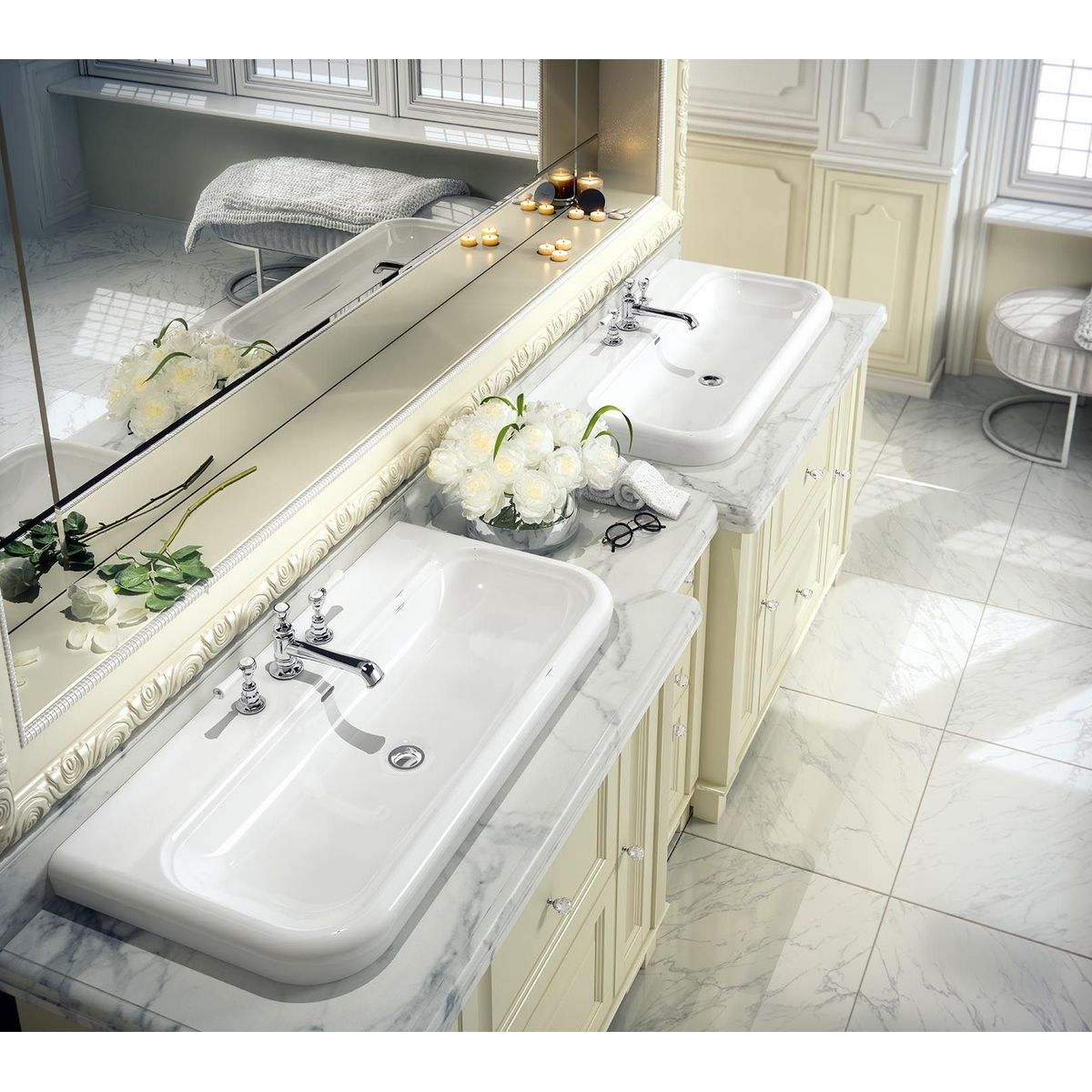Victoria + Albert Lario 100 Solo Undermount Basin With Overflow, 3 Tapholes