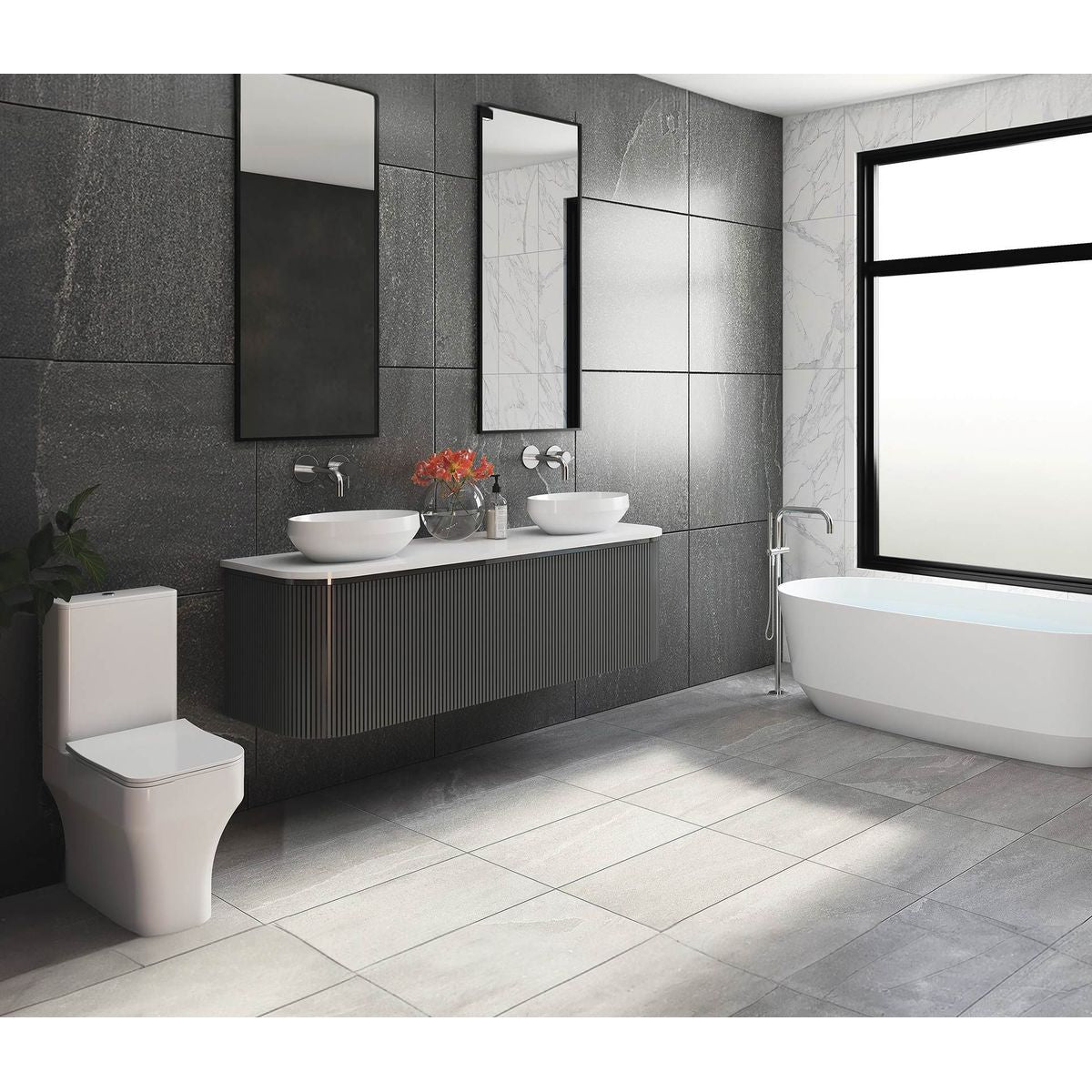 Studio Bagno Decus Freestanding Bath - Matte White