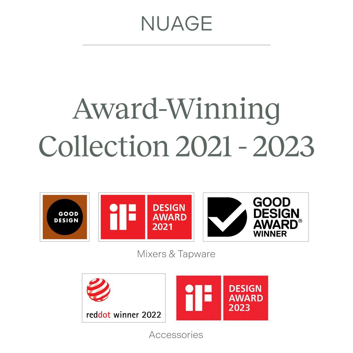 Nuage Hand Towel Rail - Chrome