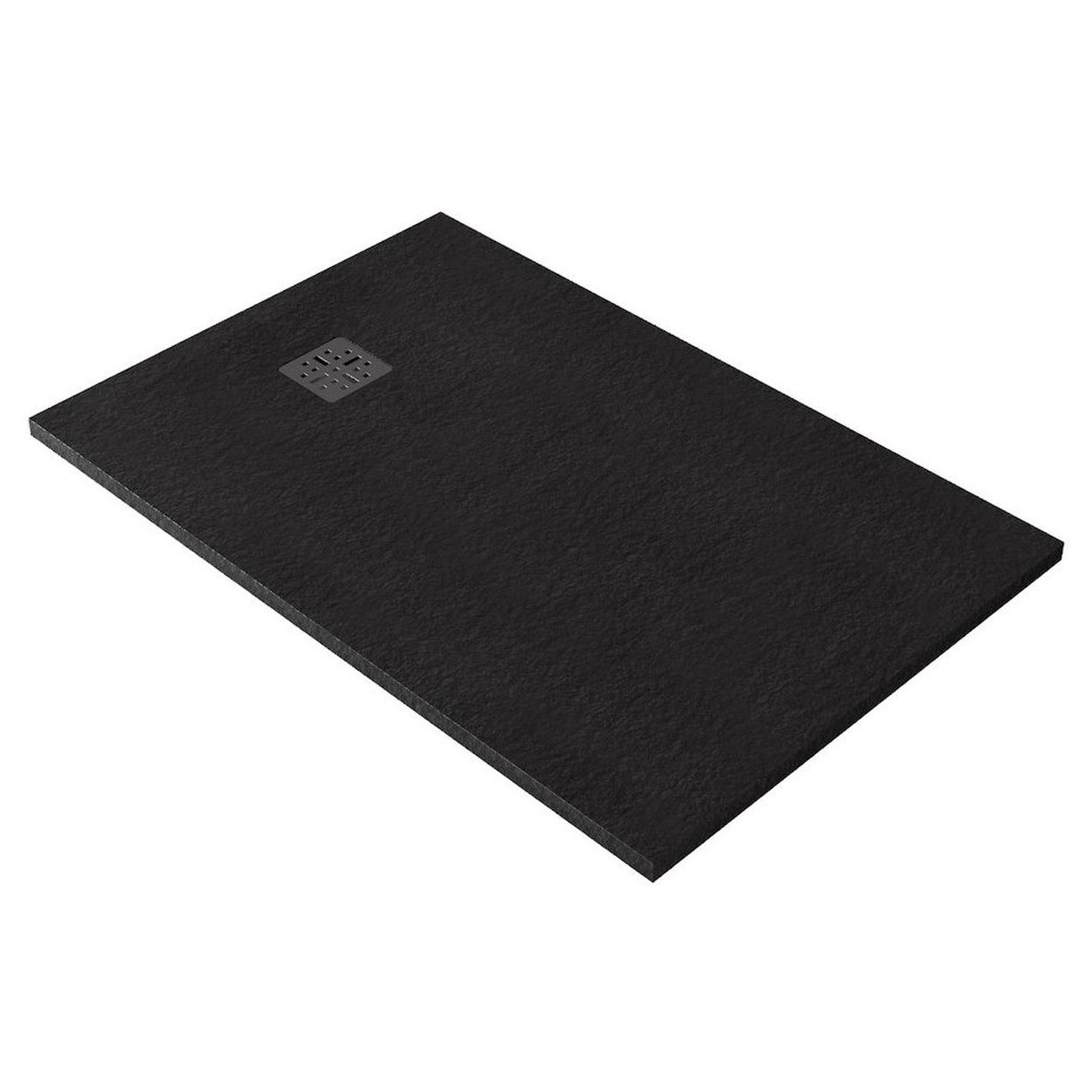 Domus Living Pietra 900X1000 Shower Floor in Nero (Matte Black)