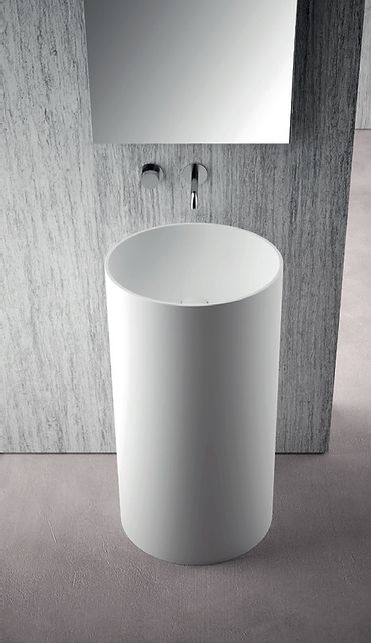 Domus Living Colonna Round 0 Basin in Matte White