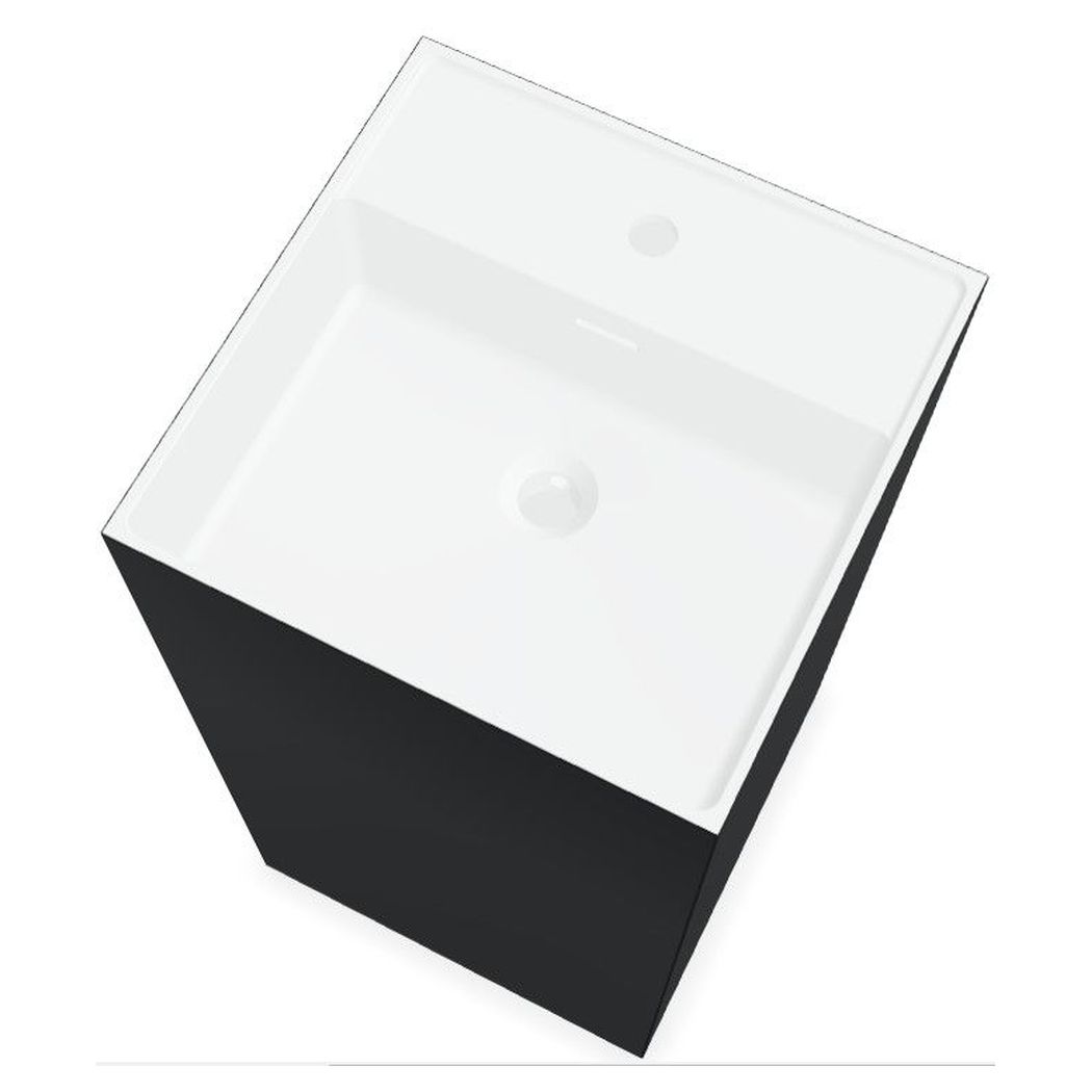 Domus Living Colonna Square X Basin in Matte Black