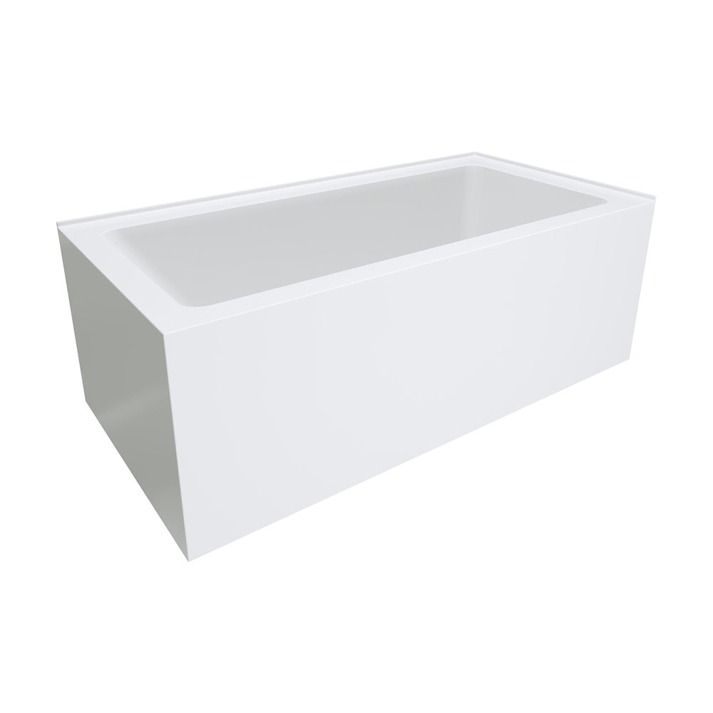 Sentor Left-Hand Acrylic Corner Bath with Overflow, 1500mm